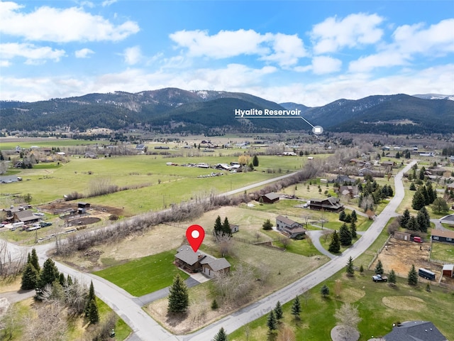 6280 Alamosa Ln, Bozeman, MT 59718 - bird's eye view with a mountain view