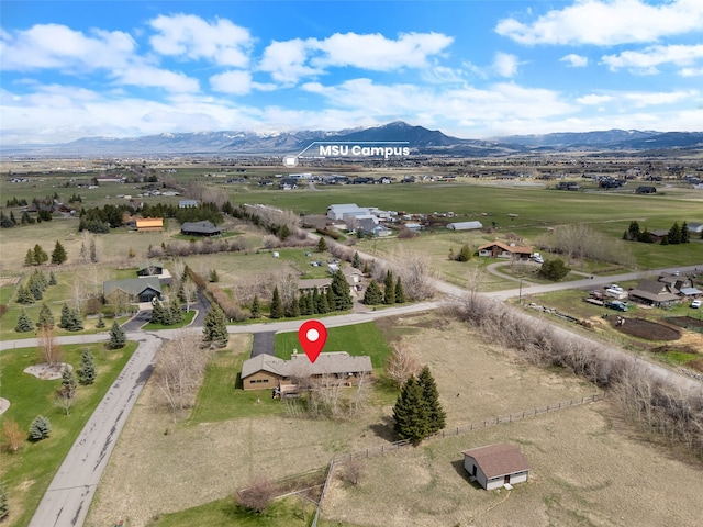6280 Alamosa Ln, Bozeman, MT 59718 - aerial view with a mountain view