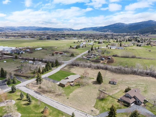 6280 Alamosa Ln, Bozeman, MT 59718 - drone / aerial view with a rural view and a mountain view