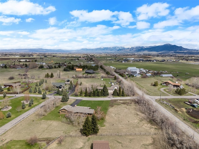6280 Alamosa Ln, Bozeman, MT 59718 - aerial view featuring a rural view and a mountain view