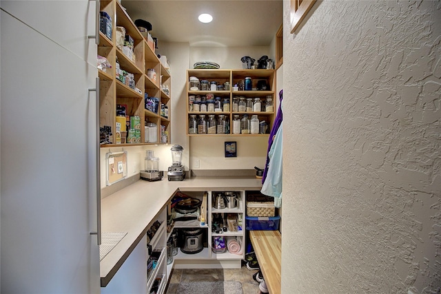 view of storage area