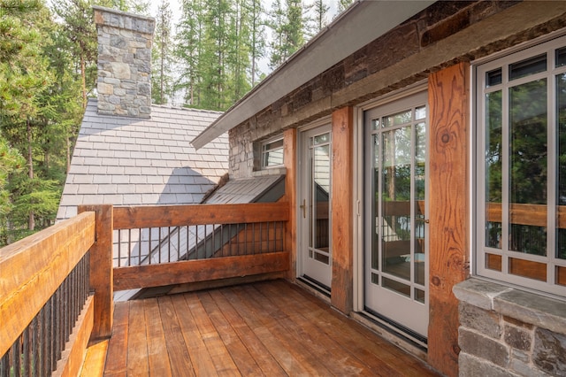 144 S Shore Pl, Seeley Lake, MT 59868 - view of wooden terrace