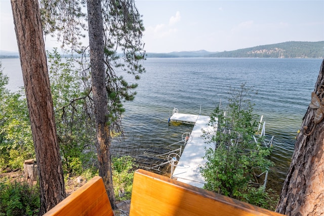 144 S Shore Pl, Seeley Lake, MT 59868 - water view with a dock