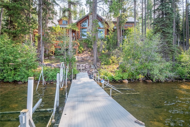144 S Shore Pl, Seeley Lake, MT 59868 - dock with a water view