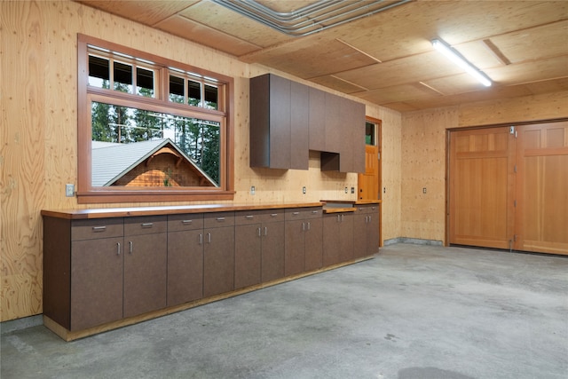 144 S Shore Pl, Seeley Lake, MT 59868 - kitchen featuring unfinished concrete floors and light countertops