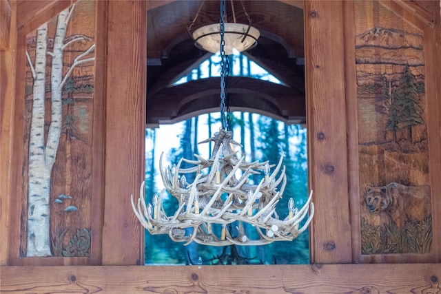 144 S Shore Pl, Seeley Lake, MT 59868 - detailed view of a chandelier