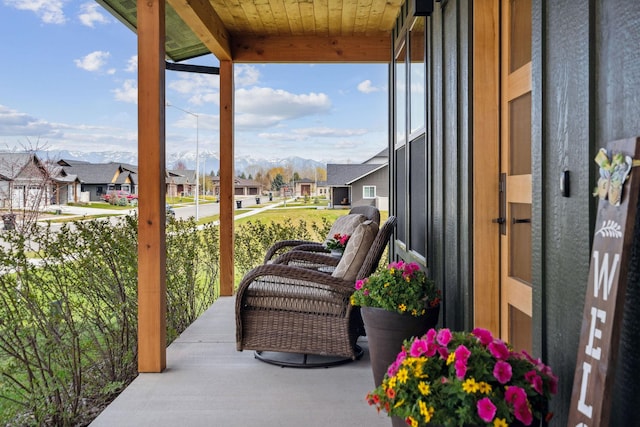 128 Owl Loop, Kalispell, MT 59901 - balcony with a residential view and a mountain view