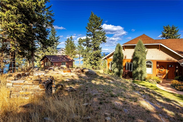 42746 Knuppel Ln, Big Arm, MT 59910 - view of yard