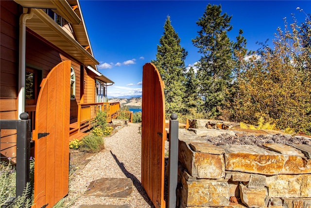 42746 Knuppel Ln, Big Arm, MT 59910 - view of yard featuring a deck