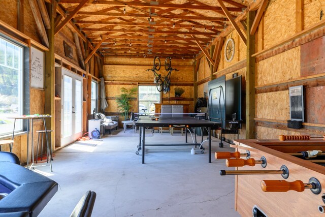 interior space with french doors