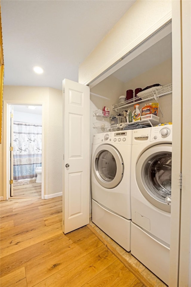 3817 Concord Dr, Missoula, MT 59808 - laundry room featuring laundry area, recessed lighting, and light wood-style floors