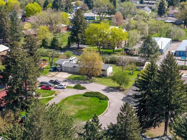 drone / aerial view featuring a residential view