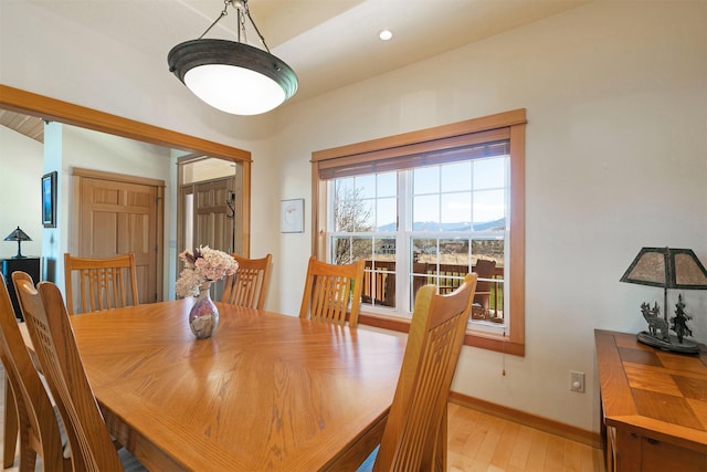 406 Back Nine Ln, Hamilton, MT 59840 - dining room with baseboards and light wood-style floors