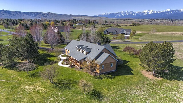 406 Back Nine Ln, Hamilton, MT 59840 - aerial view with a mountain view
