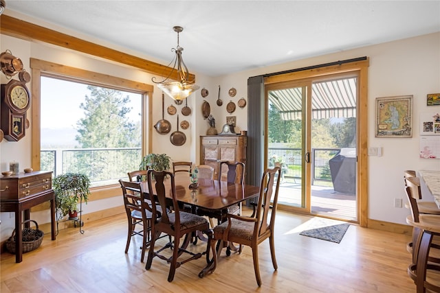 34426 Ridge Rd, Polson, MT 59860 - dining area featuring light wood-style flooring and baseboards