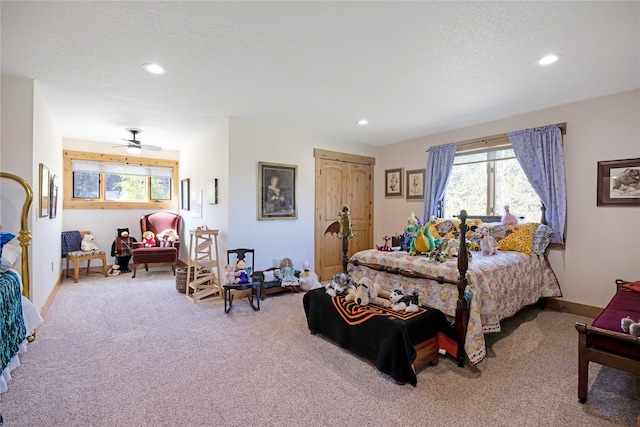 34426 Ridge Rd, Polson, MT 59860 - bedroom with carpet, recessed lighting, and baseboards