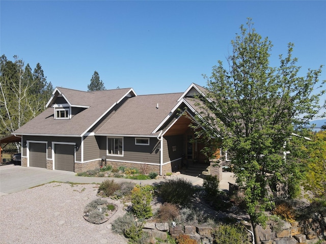 34426 Ridge Rd, Polson, MT 59860 - craftsman inspired home with stone siding and driveway