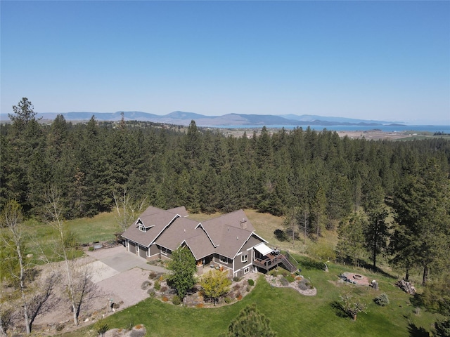 34426 Ridge Rd, Polson, MT 59860 - view from above of property featuring a forest