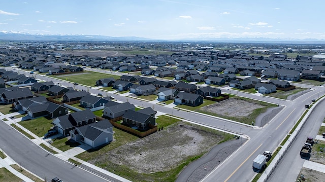 bird's eye view with a residential view