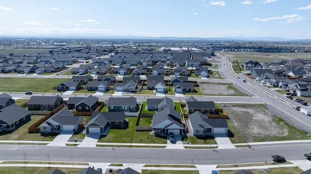bird's eye view featuring a residential view
