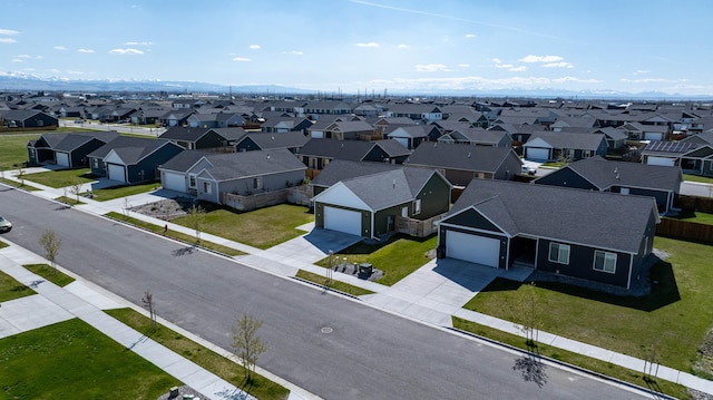 birds eye view of property featuring a residential view