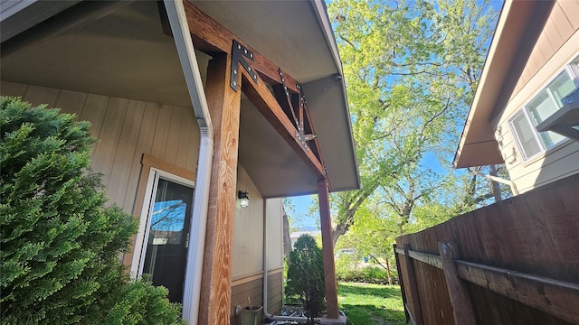 exterior space with fence