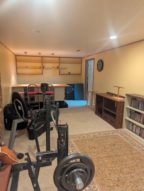 412 Raymond St, Helena, MT 59601 - workout area featuring carpet flooring