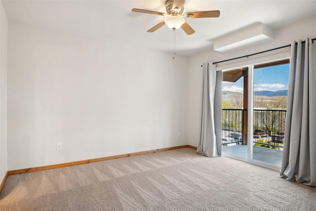 3010 Tina Ave Unit 306, Missoula, MT 59808 - carpeted spare room featuring baseboards and ceiling fan