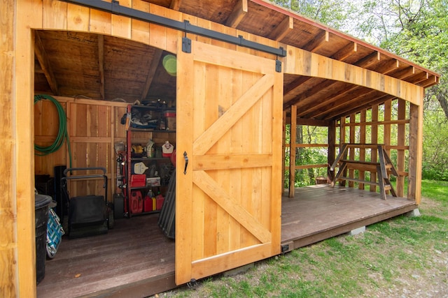 view of outbuilding