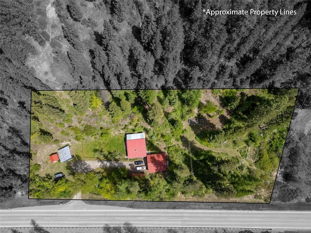 view of property location featuring property parcel outlined
