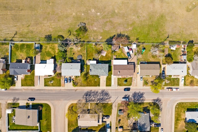 bird's eye view with a residential view