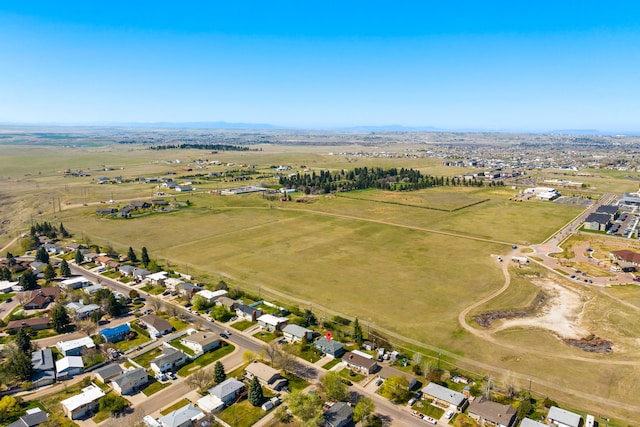 bird's eye view featuring a rural view
