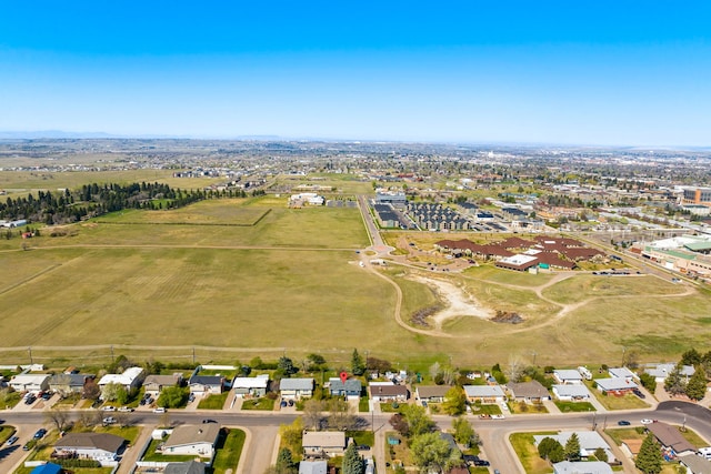 drone / aerial view with a residential view