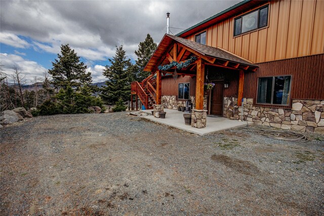45 Bay Rd, Whitehall, MT 59759 - view of yard with a patio and stairway