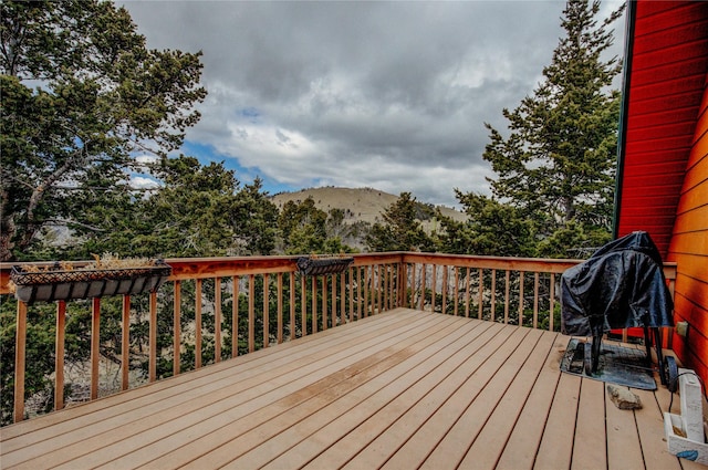 45 Bay Rd, Whitehall, MT 59759 - wooden terrace with a mountain view