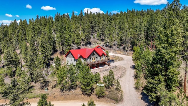 617 Mcclellan Creek Rd, Clancy, MT 59634 - view from above of property featuring a forest