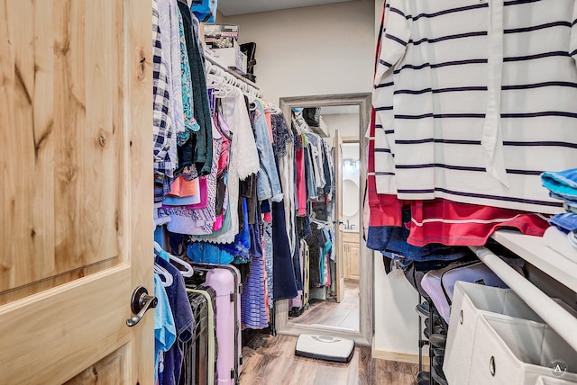 617 Mcclellan Creek Rd, Clancy, MT 59634 - spacious closet with wood finished floors