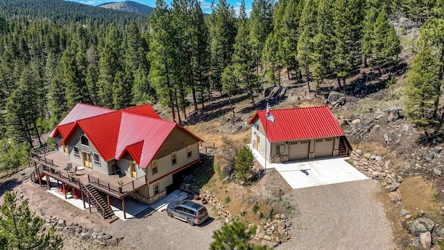 617 Mcclellan Creek Rd, Clancy, MT 59634 - view from above of property featuring a forest