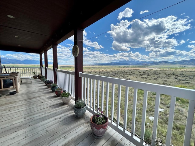 55 Mills Rd, Whitehall, MT 59759 - wooden deck with a mountain view