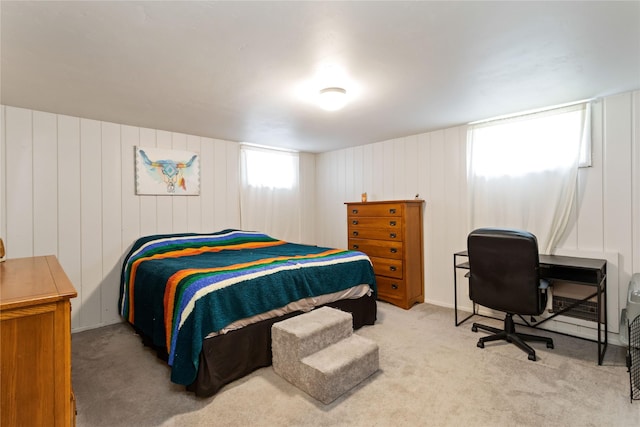bedroom with carpet floors