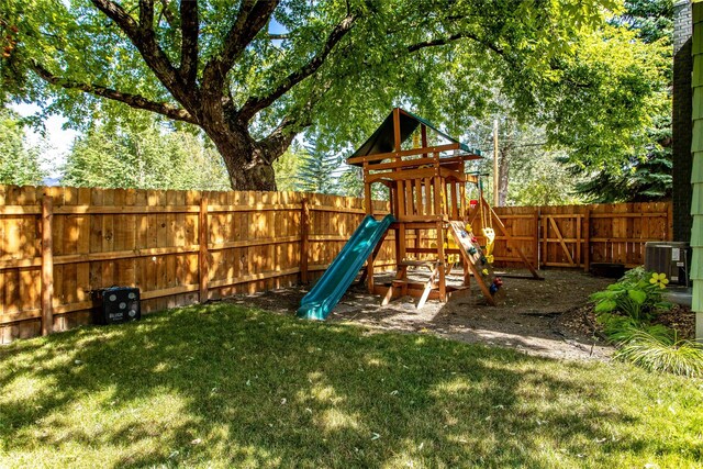 view of jungle gym