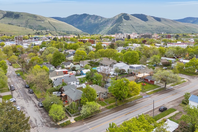 bird's eye view of mountains