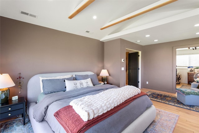 33766 W Shore Dr, Polson, MT 59860 - bedroom with wood finished floors and recessed lighting