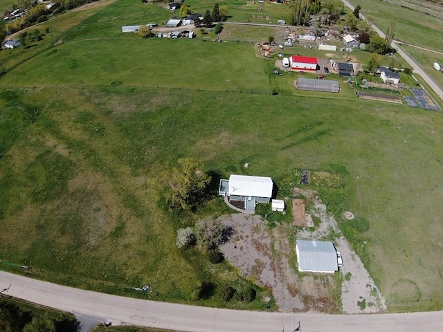aerial overview of property's location with rural landscape
