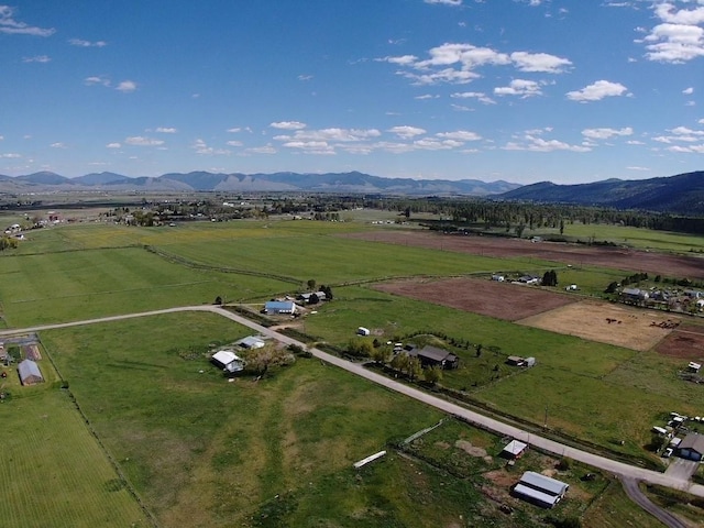 view of rural area with a mountainous background