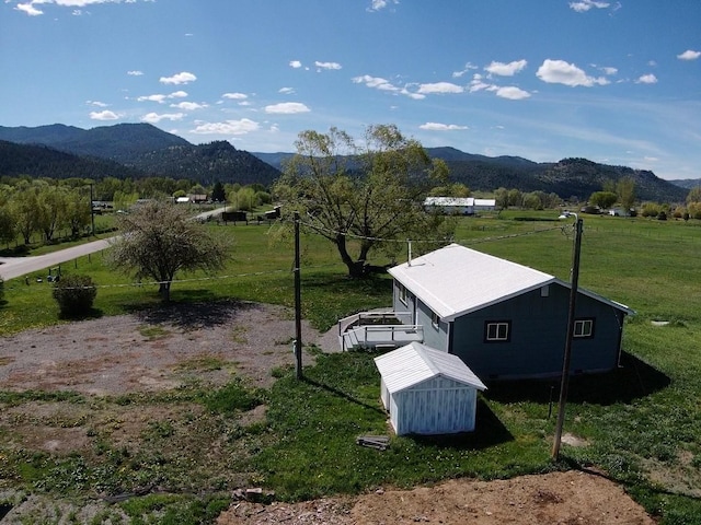 mountain view featuring rural landscape