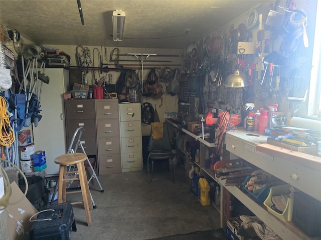 view of storage area