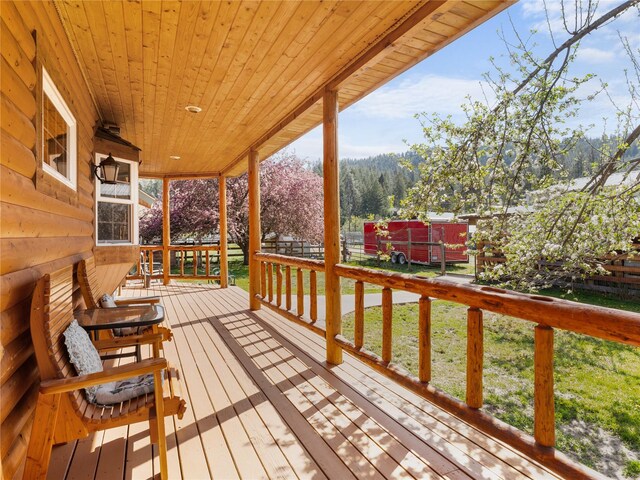 view of deck