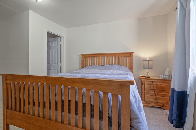 bedroom with carpet floors