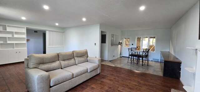 3024 8th Ave S, Great Falls, MT 59405 - living area with hardwood / wood-style floors and recessed lighting